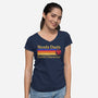 Nerdy Dads-Womens-V-Neck-Tee-Aarons Art Room