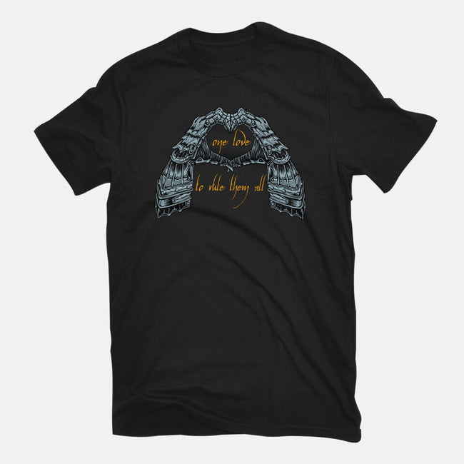 One Love To Rule Them All-Womens-Fitted-Tee-momma_gorilla