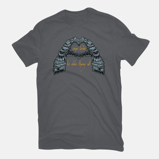 One Love To Rule Them All-Womens-Fitted-Tee-momma_gorilla