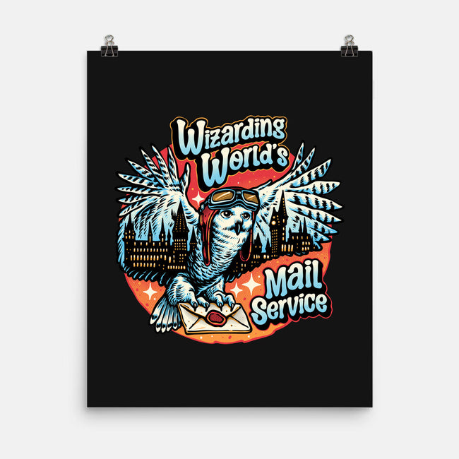 Mail Service Owl-None-Matte-Poster-momma_gorilla