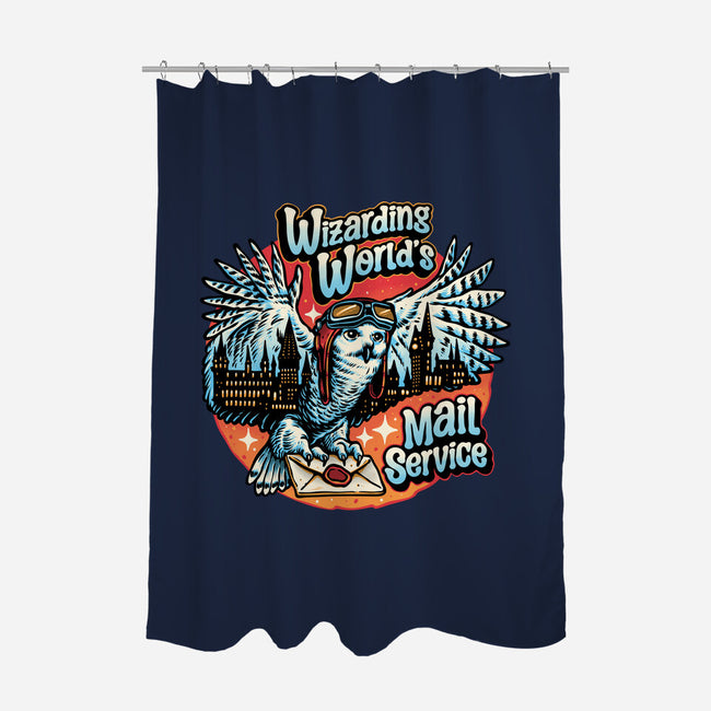 Mail Service Owl-None-Polyester-Shower Curtain-momma_gorilla