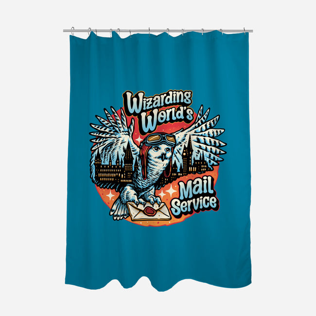 Mail Service Owl-None-Polyester-Shower Curtain-momma_gorilla