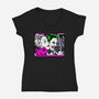 In the JokeCar-Womens-V-Neck-Tee-demonigote
