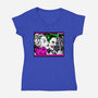 In the JokeCar-Womens-V-Neck-Tee-demonigote
