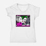 In the JokeCar-Womens-V-Neck-Tee-demonigote