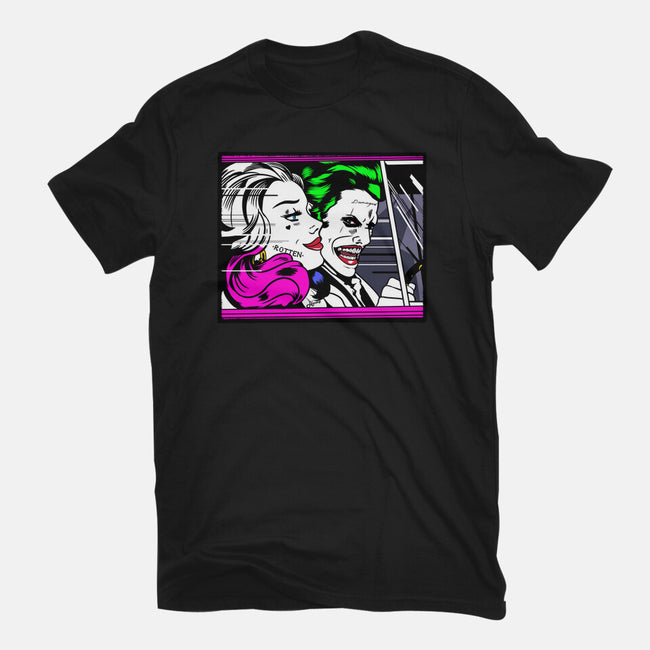 In the JokeCar-Womens-Fitted-Tee-demonigote