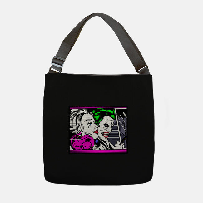 In the JokeCar-None-Adjustable Tote-Bag-demonigote