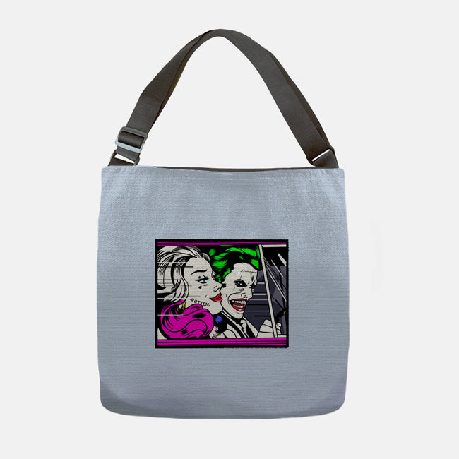 In the JokeCar-None-Adjustable Tote-Bag-demonigote