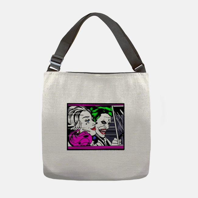 In the JokeCar-None-Adjustable Tote-Bag-demonigote