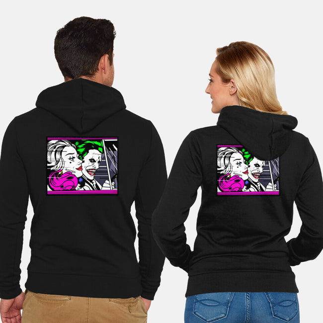 In the JokeCar-Unisex-Zip-Up-Sweatshirt-demonigote