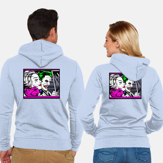 In the JokeCar-Unisex-Zip-Up-Sweatshirt-demonigote