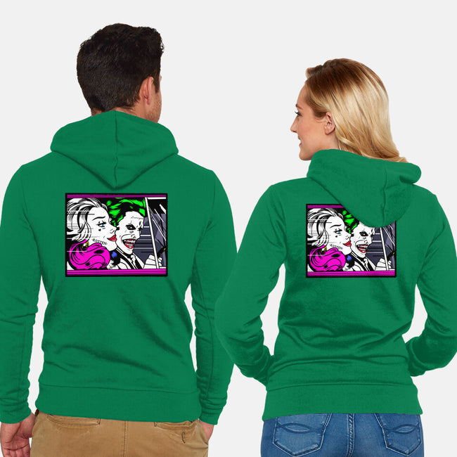 In the JokeCar-Unisex-Zip-Up-Sweatshirt-demonigote