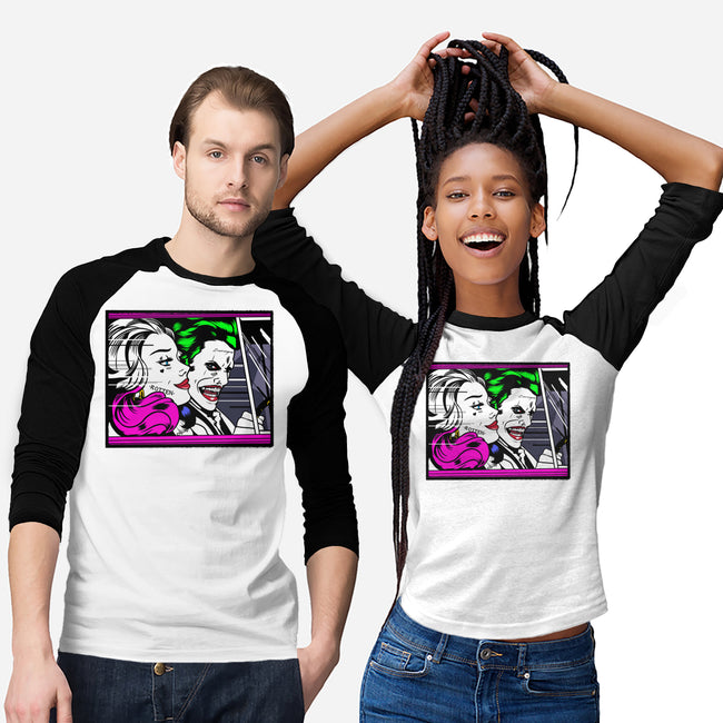In the JokeCar-Unisex-Baseball-Tee-demonigote