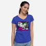 In the JokeCar-Womens-V-Neck-Tee-demonigote