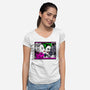 In the JokeCar-Womens-V-Neck-Tee-demonigote