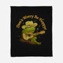 Just Be Hoppy-None-Fleece-Blanket-dandingeroz