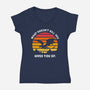 Gives You XP-Womens-V-Neck-Tee-Aarons Art Room