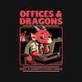 Dragon Office RPG-Womens-V-Neck-Tee-Studio Mootant