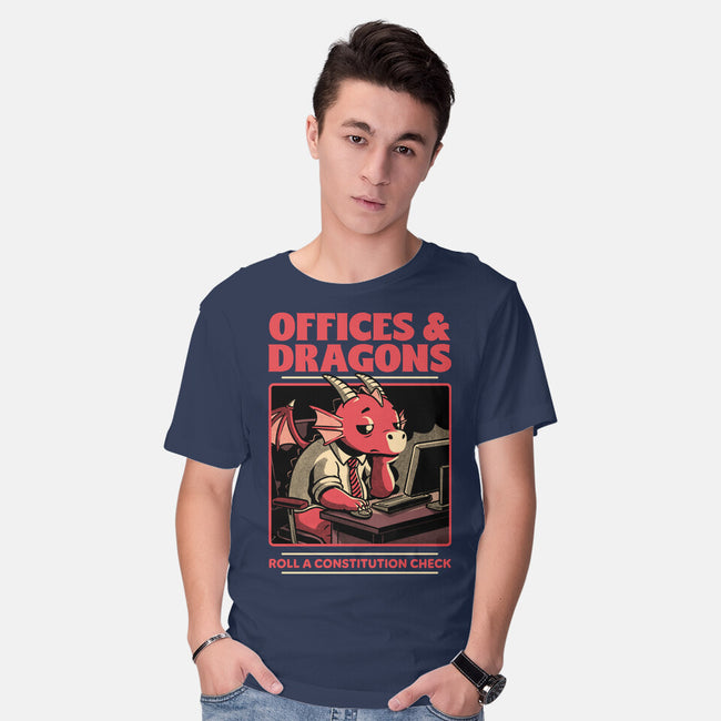 Dragon Office RPG-Mens-Basic-Tee-Studio Mootant