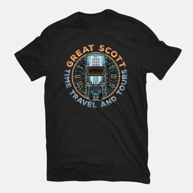 Time Travel And Tours-Womens-Fitted-Tee-momma_gorilla