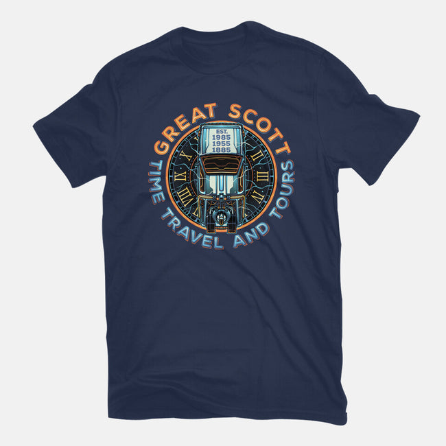 Time Travel And Tours-Womens-Fitted-Tee-momma_gorilla