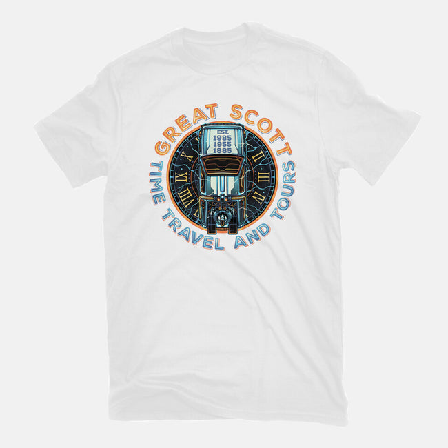 Time Travel And Tours-Womens-Fitted-Tee-momma_gorilla