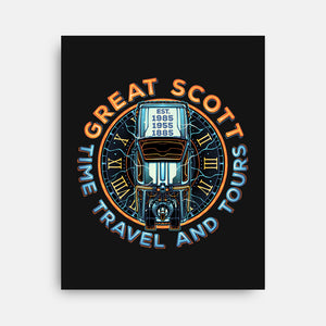 Time Travel And Tours-None-Stretched-Canvas-momma_gorilla