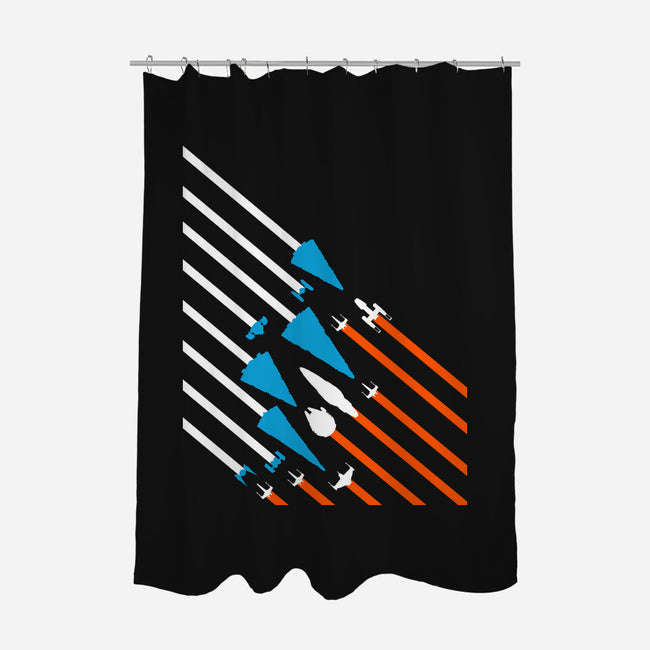 Starship Stripes-None-Polyester-Shower Curtain-rocketman_art