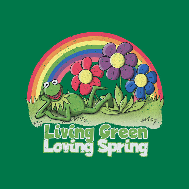 Living Green Loving Spring-Unisex-Crew Neck-Sweatshirt-NMdesign