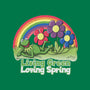 Living Green Loving Spring-Unisex-Crew Neck-Sweatshirt-NMdesign