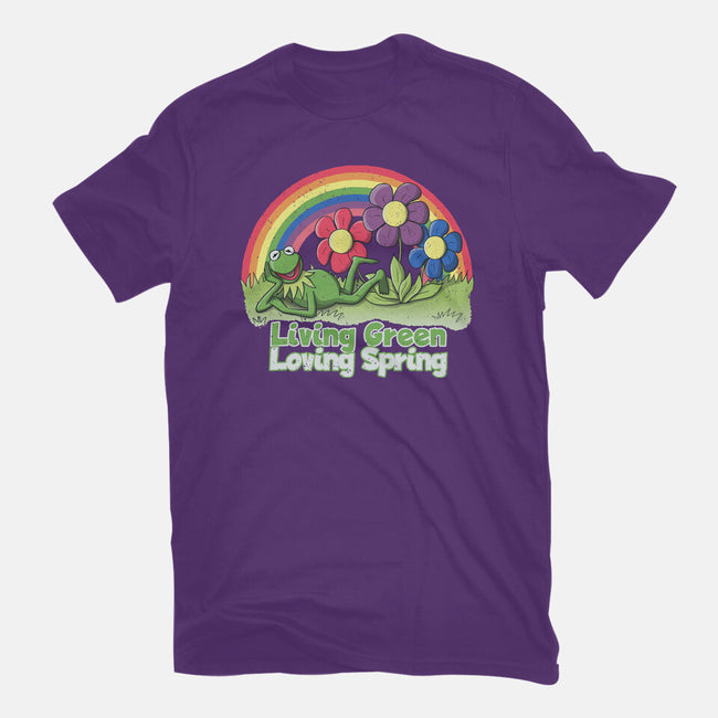 Living Green Loving Spring-Womens-Fitted-Tee-NMdesign