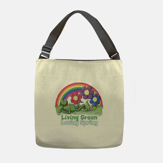 Living Green Loving Spring-None-Adjustable Tote-Bag-NMdesign