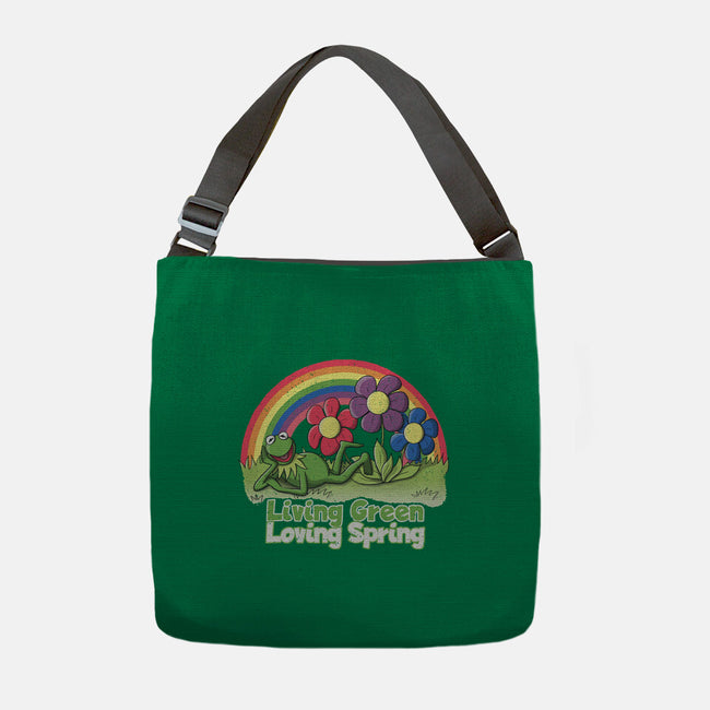 Living Green Loving Spring-None-Adjustable Tote-Bag-NMdesign