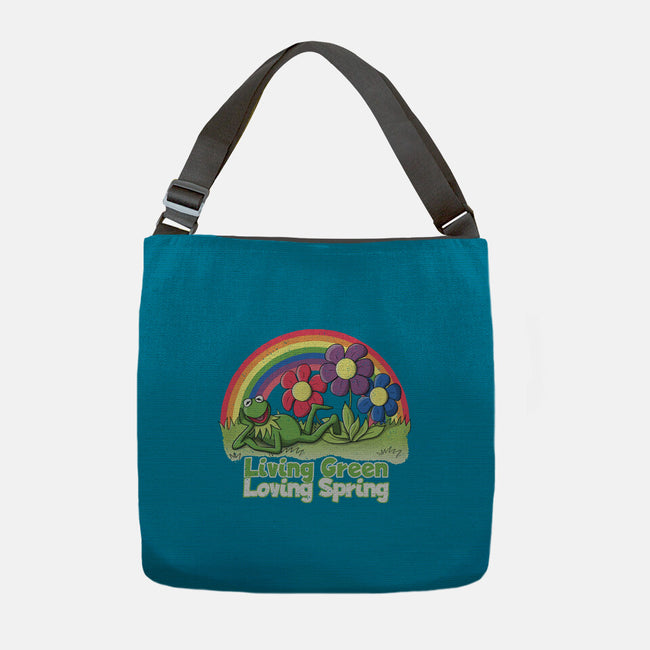 Living Green Loving Spring-None-Adjustable Tote-Bag-NMdesign