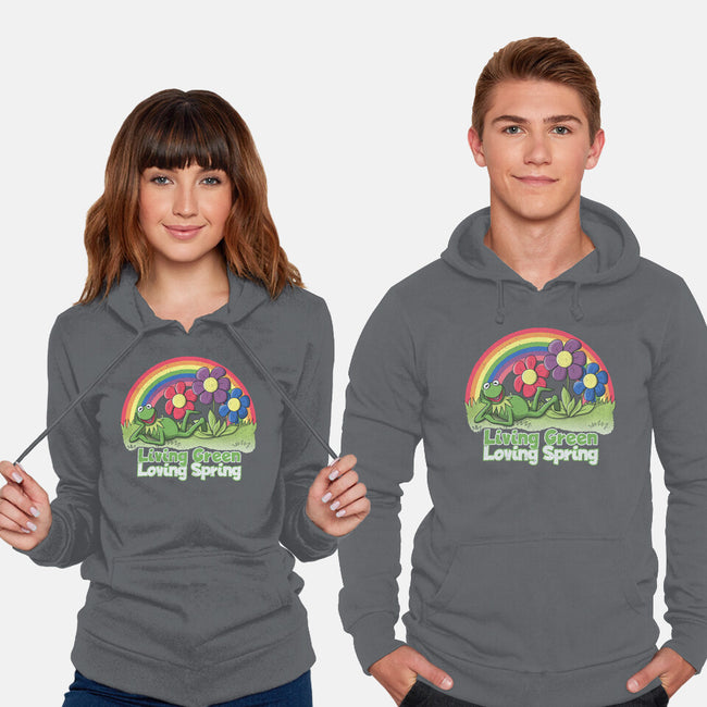 Living Green Loving Spring-Unisex-Pullover-Sweatshirt-NMdesign