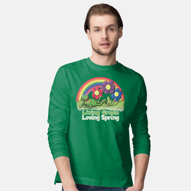 Living Green Loving Spring-Mens-Long Sleeved-Tee-NMdesign