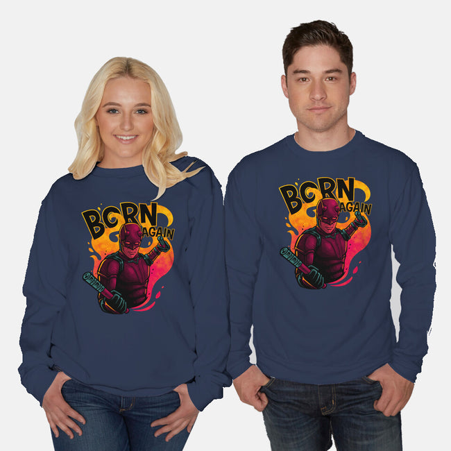 Born From Fire-Unisex-Crew Neck-Sweatshirt-teesgeex