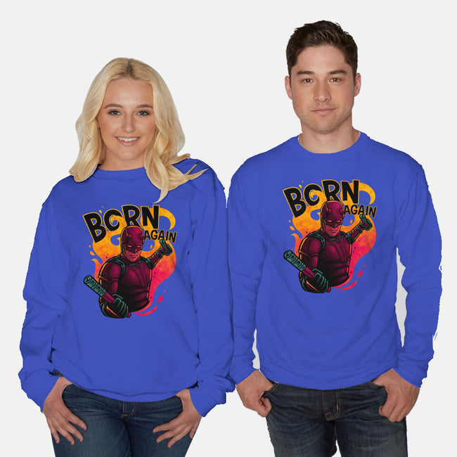 Born From Fire-Unisex-Crew Neck-Sweatshirt-teesgeex