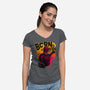 Born From Fire-Womens-V-Neck-Tee-teesgeex