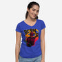 Born From Fire-Womens-V-Neck-Tee-teesgeex