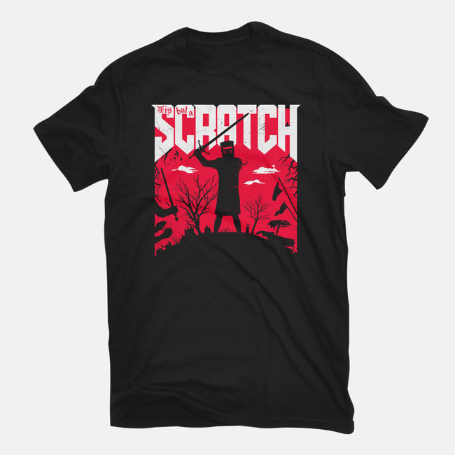 Slayed And Scratched-Womens-Fitted-Tee-rocketman_art