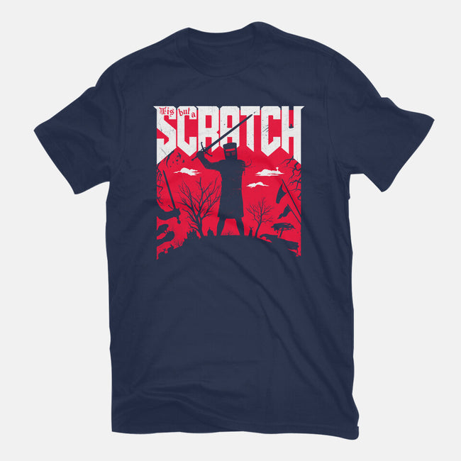 Slayed And Scratched-Womens-Fitted-Tee-rocketman_art