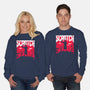 Slayed And Scratched-Unisex-Crew Neck-Sweatshirt-rocketman_art