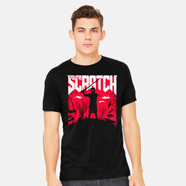 Slayed And Scratched-Mens-Heavyweight-Tee-rocketman_art