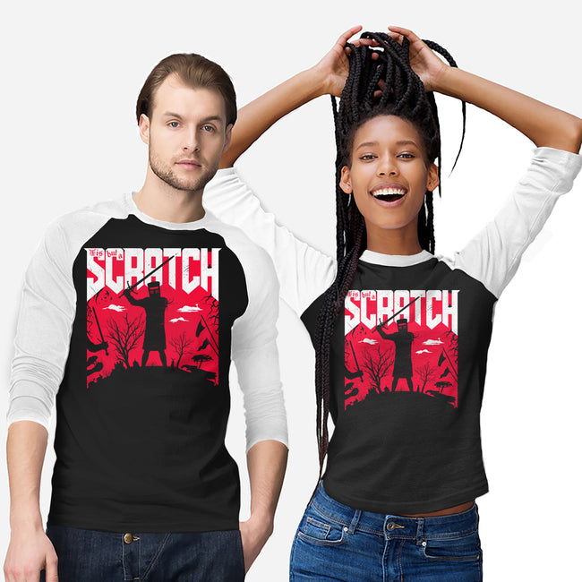 Slayed And Scratched-Unisex-Baseball-Tee-rocketman_art