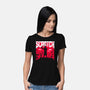 Slayed And Scratched-Womens-Basic-Tee-rocketman_art