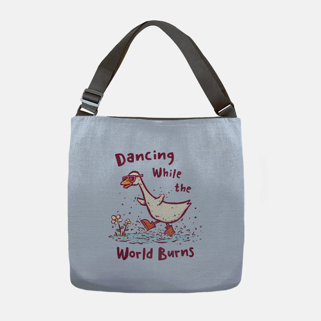 Dancing While The World Burns-None-Adjustable Tote-Bag-kg07