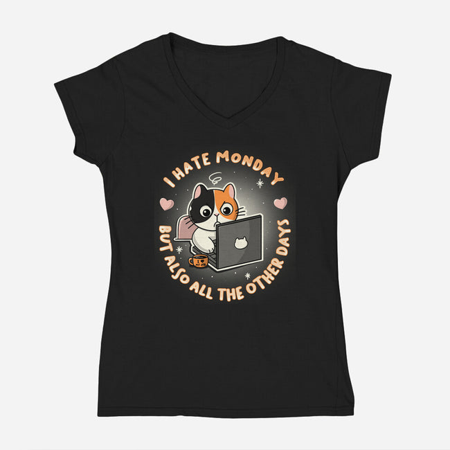 Also All The Other Days-Womens-V-Neck-Tee-Freecheese