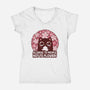 Allergic To People Not To Flowers-Womens-V-Neck-Tee-erion_designs