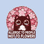 Allergic To People Not To Flowers-Womens-Fitted-Tee-erion_designs